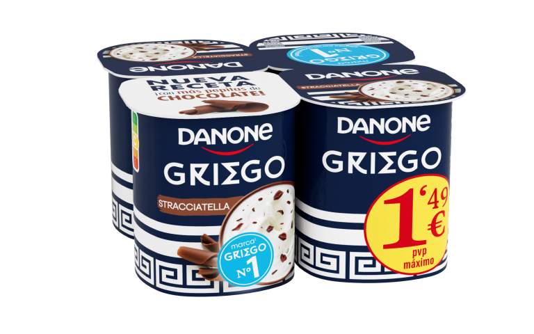 DANONE GRIEGO STRACCIATELLA X4