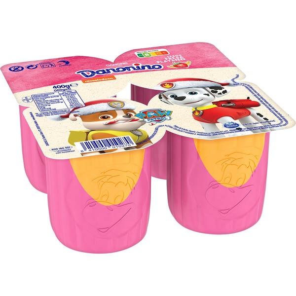 DANONINO MAXI SABOR FRESA Y PLATANO PK-4 100GRS