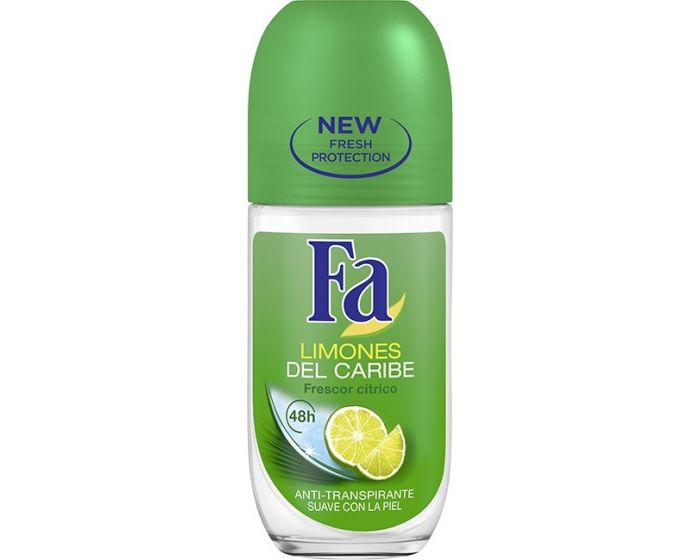 DESODORANTE FA ROLLON LIMONES DEL CARIBE 50ML