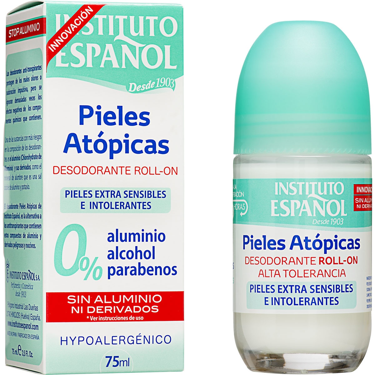 DESODORANTE INSTITUTO ESPAÑOL ROLLON PIELES ATOPICAS 75ML