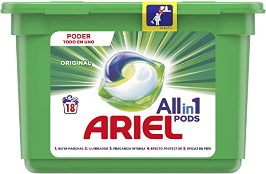 DETERGENTE CAPSULAS ARIEL 18UNI
