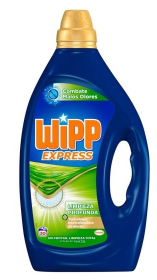 DETERGENTE LIQUIDO WIPP HIGIENIZANTE ANTI OLORES 30 LAVADOS
