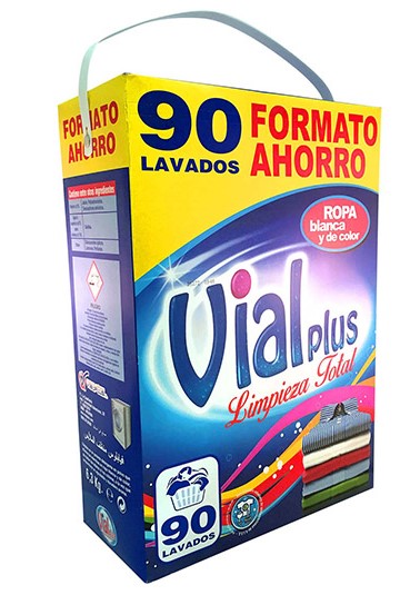 DETERGENTE MALETA VIALPLUS LIMPIEZA TOTAL 90 CACITOS