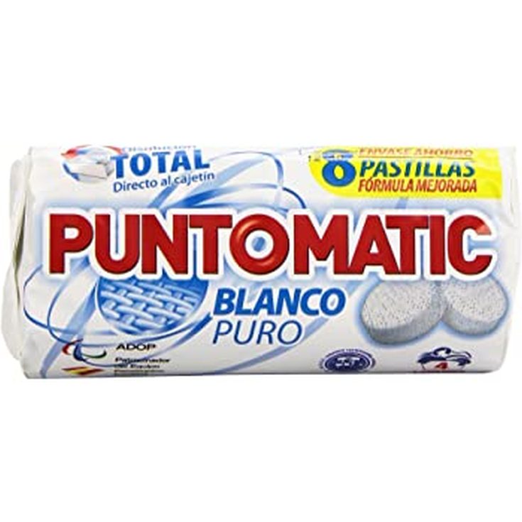 DETERGENTE PUNTO-MATIC BLANCURA 8 PASTILLAS
