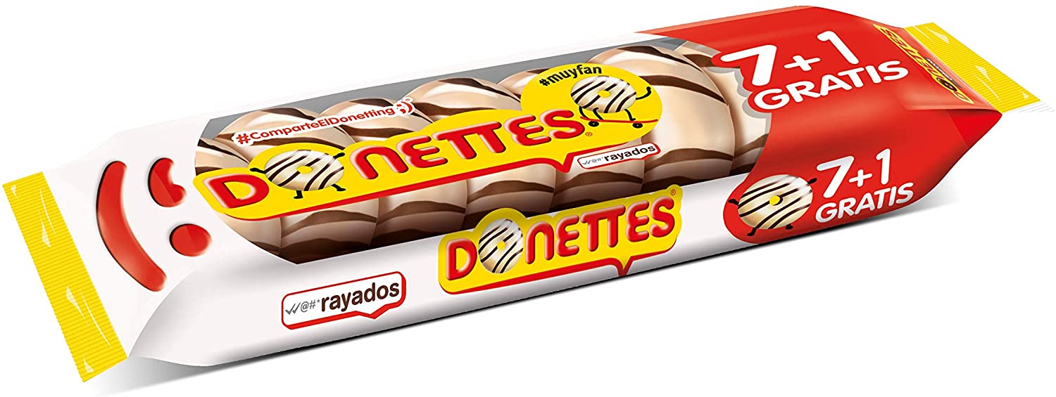 DONETTES RAYADOS 8 UDS