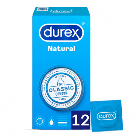 DUREX PRESERVATIVO NATURAL PLUS 12 UNI
