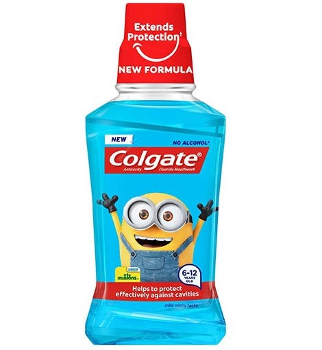 ENJUAGUE BUCAL COLGATE MINIONS NIÑOS 250ML