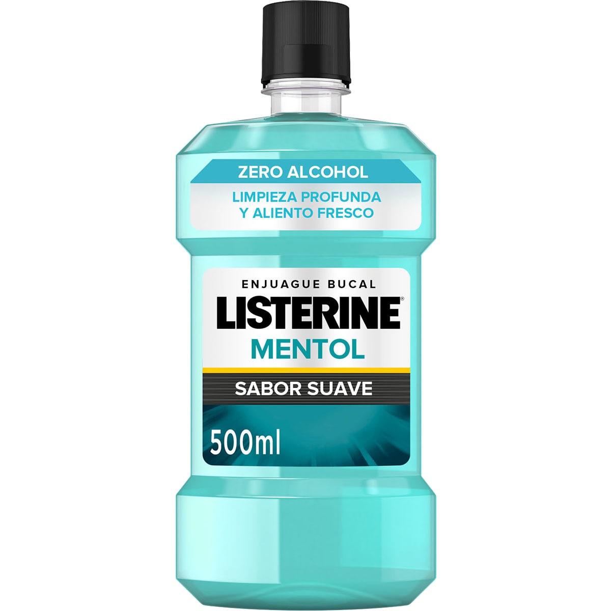 ENJUAGUE BUCAL LISTERINE ZERO ALCOHOL MENTOL SUAVE 500ML