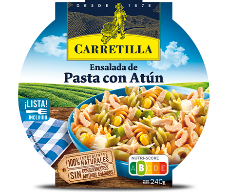 ENSALADA DE PASTA CON ATÚN CARRETILLA 240GR