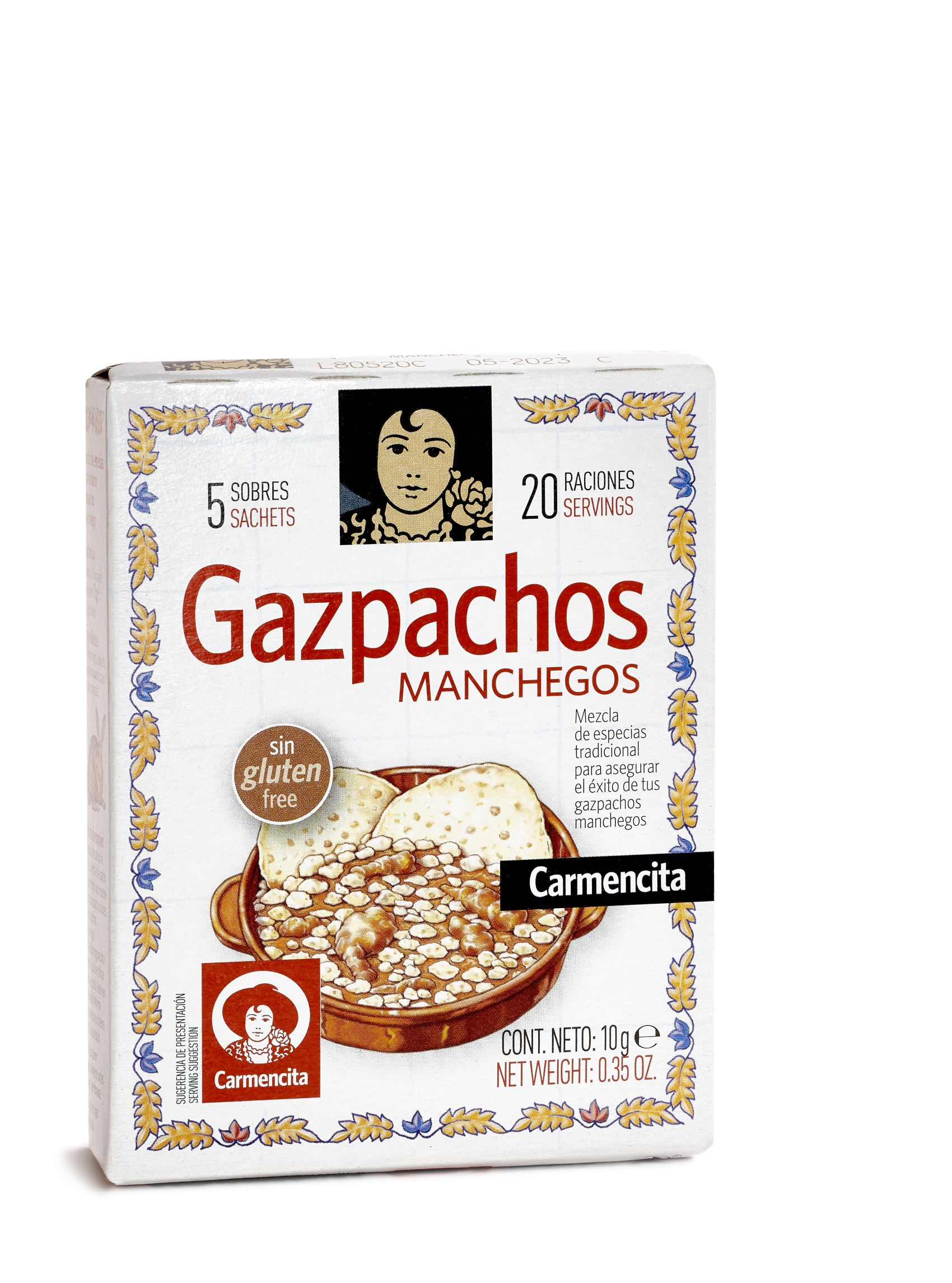 ESPECIAS PARA GAZPACHOS MANCHEGOS CARMENCITA 5 SOBRES