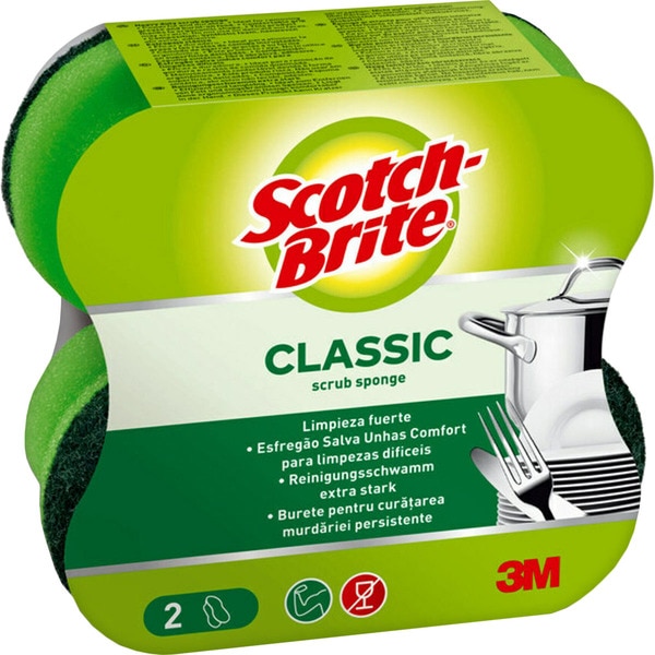 ESTROPAJO SCOTCH-BRITE ESPONJA VERDE GRA