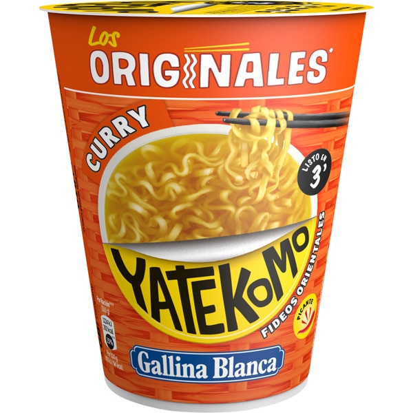 FIDEOS YATEKOMO VASO CURRY 61GR