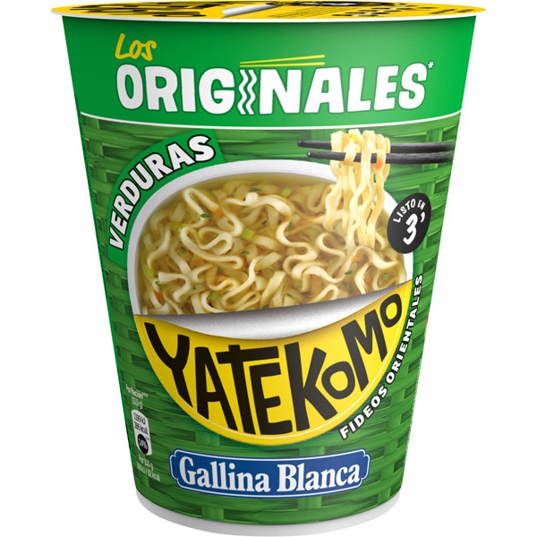 FIDEOS YATEKOMO VASO VERDURAS 59 GR