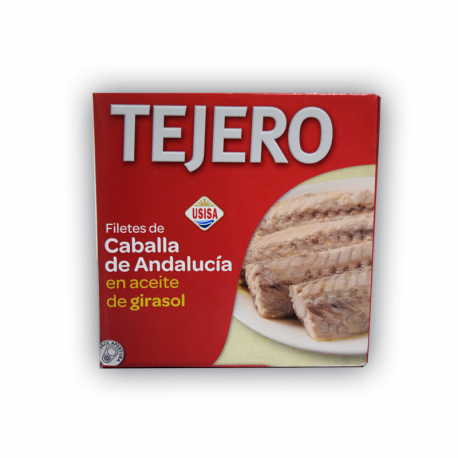 FILETES DE CABALLA EN ACEITE DE GIRASOL TEJERO 525GR