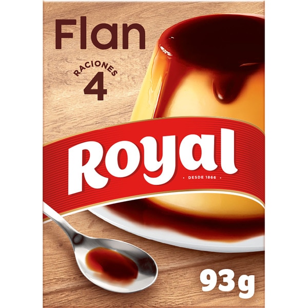 FLAN ROYAL SENCILLO 4 RACIONES 93 GRS