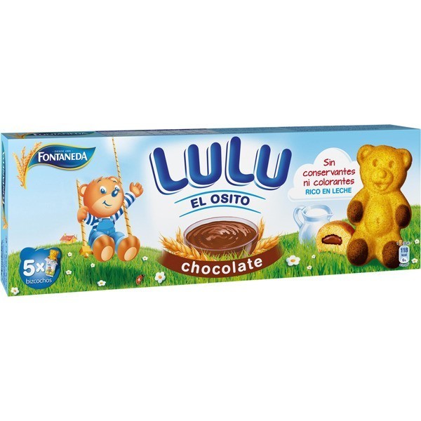GALLETAS  OSITO LULU BIZCOCHO CHOCOLATE 150GR