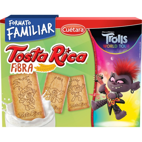 GALLETAS CUETARA TOSTA RICA FIBRA 760GR