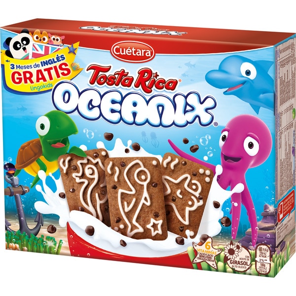 GALLETAS CUETARA TOSTA RICA OCEANIX 160GR