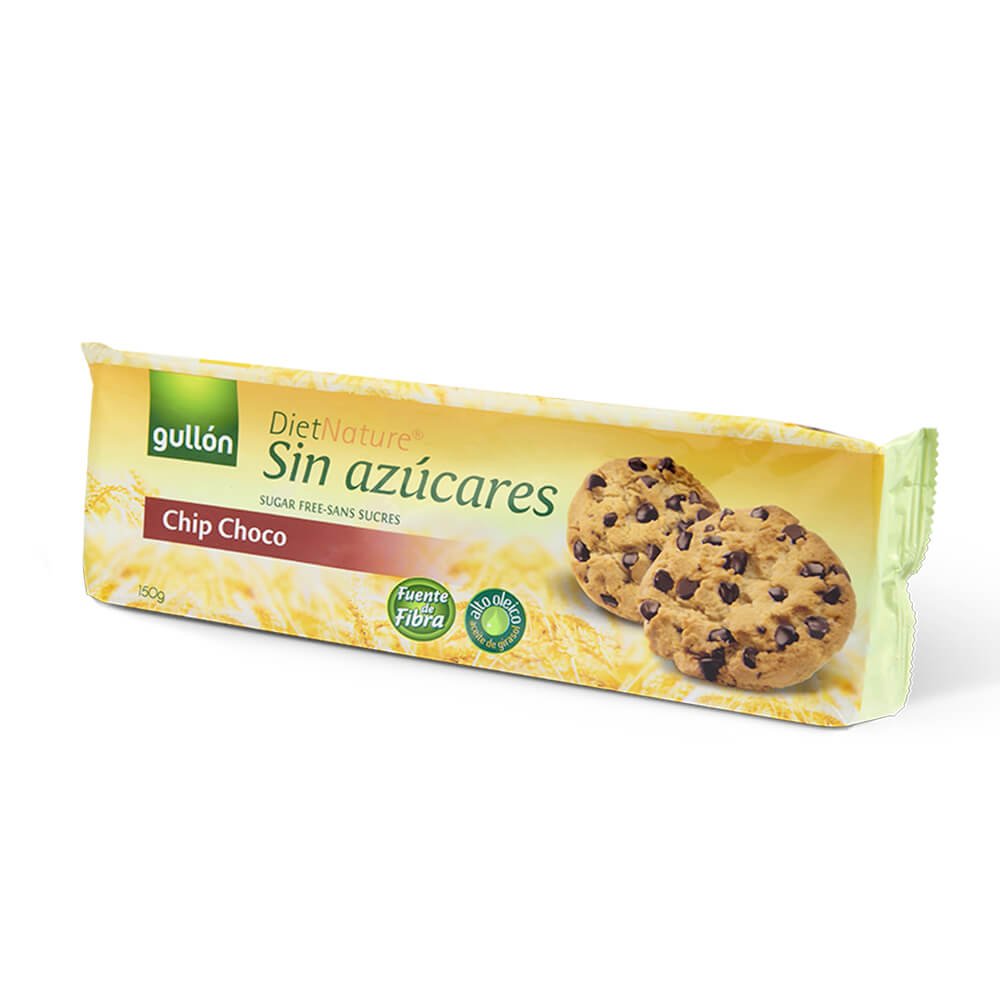 GALLETAS GULLON CHIP-CHOCO SIN AZUCAR DIET NATURE 125GR