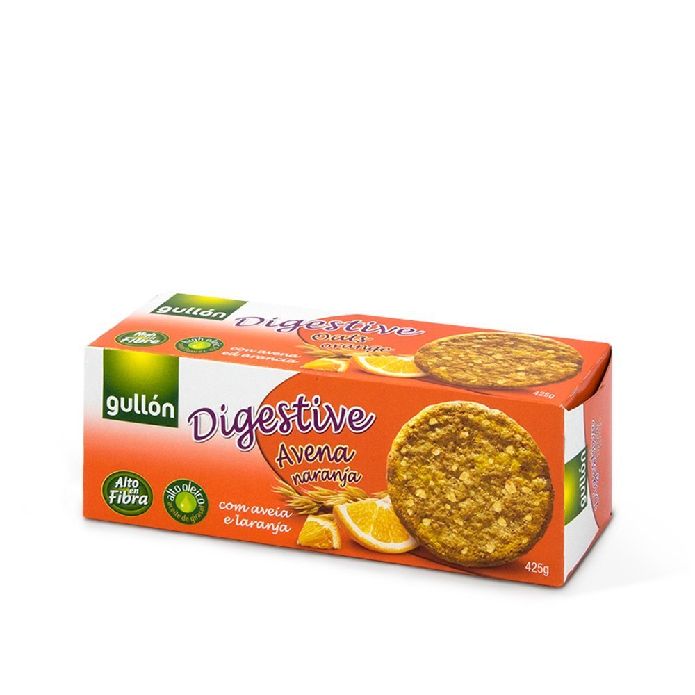 GALLETAS GULLON DIGESTIVE AVENA-NARANJA
