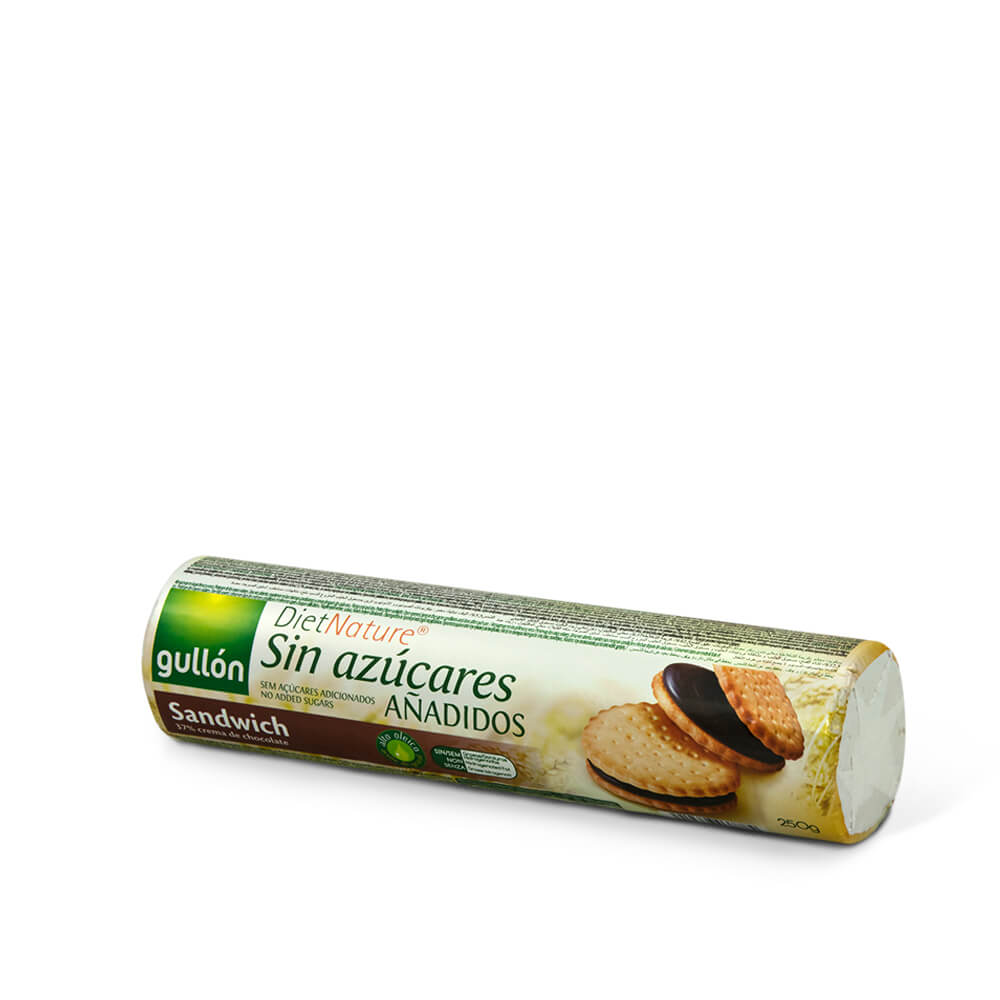 GALLETAS GULLON RELLENAS CHOCO SIN AZUCAR DIET NATURE 250GR
