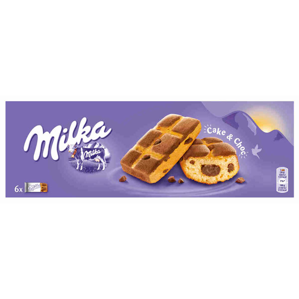 GALLETAS MILKA BIZCOCHO CAKE AND CHOC 175GR
