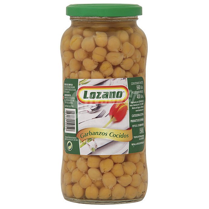 GARBANZOS LOZANO TARRO 560 GRS.