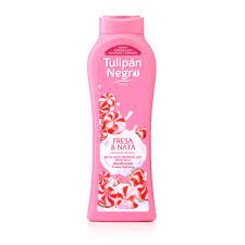GEL TULIPAN NEGRO FRESA Y NATA 650 ML