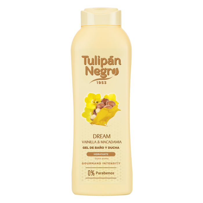 GEL TULIPAN NEGRO VAINILLA Y NUECES DE MACADAMIA 720ML