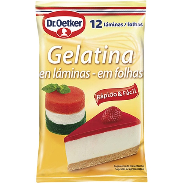 GELATINA DR. OETKER LAMINA 12 UNI 20 GRS