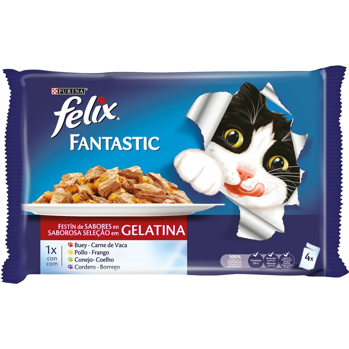 GELATINA HUMEDA FELIX BUEY 85GRS