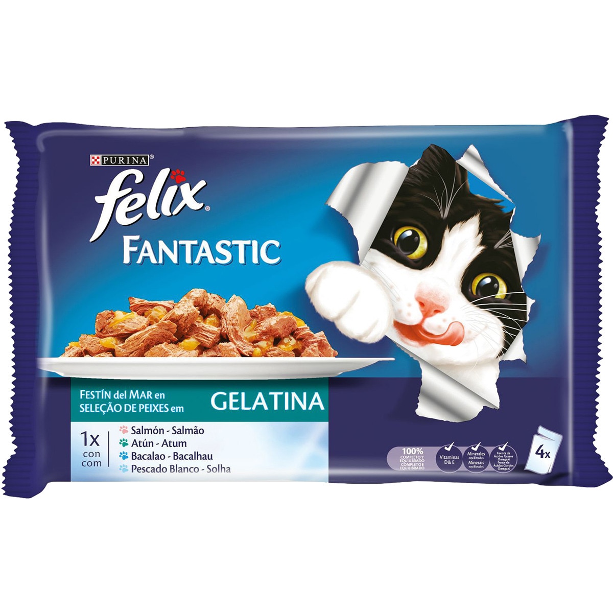 GELATINA HUMEDA FELIX PESCADO 100GRS