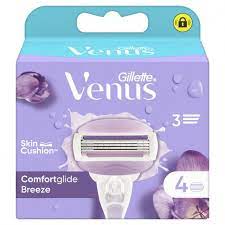 GILLETTE WOMEN VENUS BREEZE CARGADOR 4 UD 3 HOJAS
