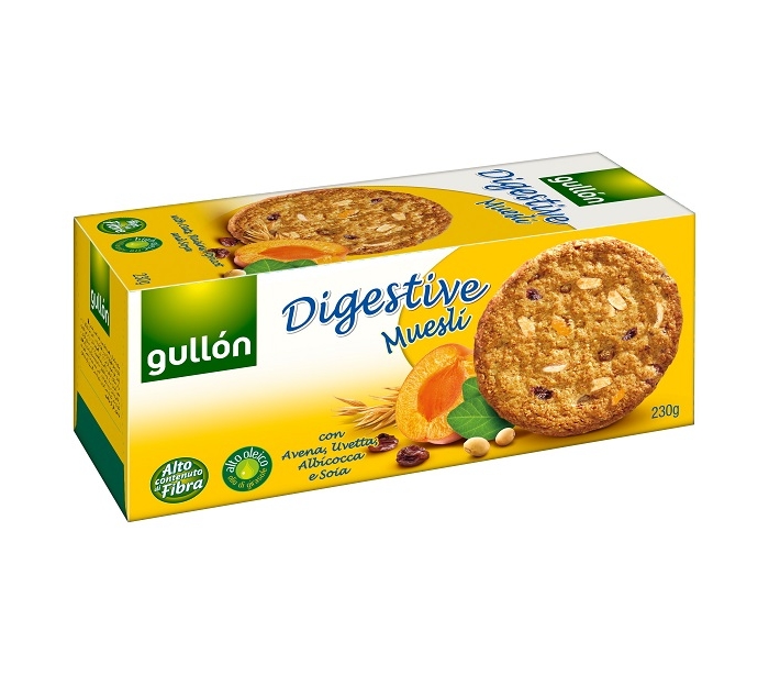 GLLTAS. GULLON DIGESTIVE MUESLI 365 GRS