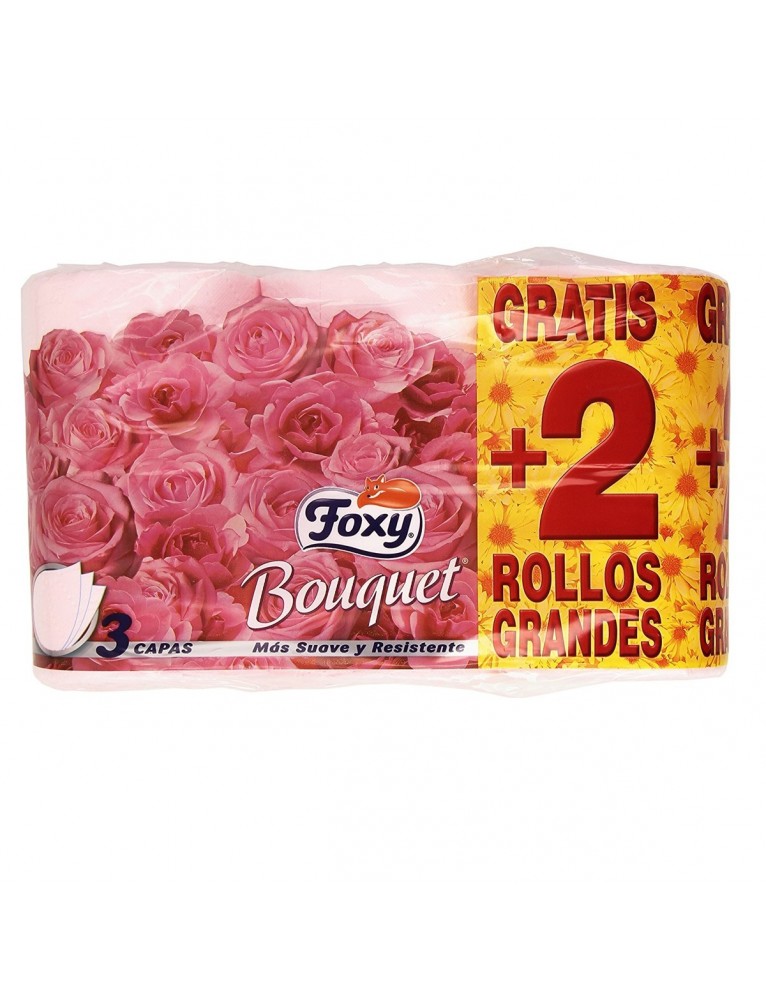 HIGIENICO FOXY-SOFT MAXI-COLOR 4+2 ROLLO