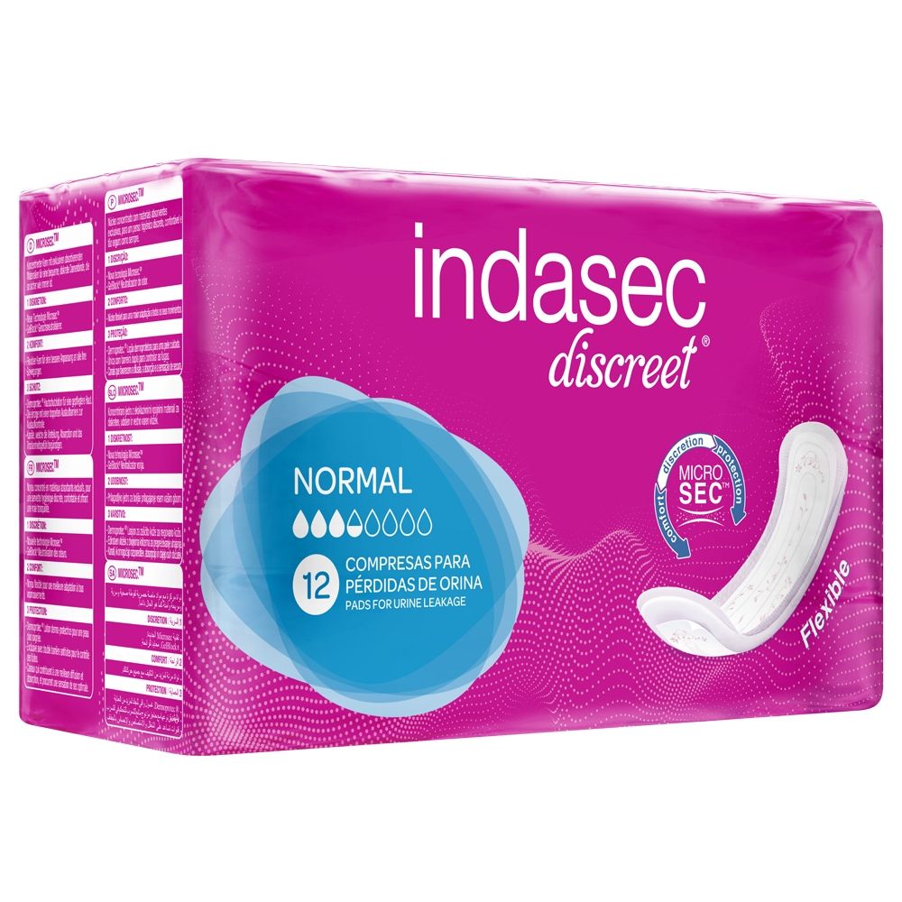 INDASEC DISCREET NORMAL 12UNI