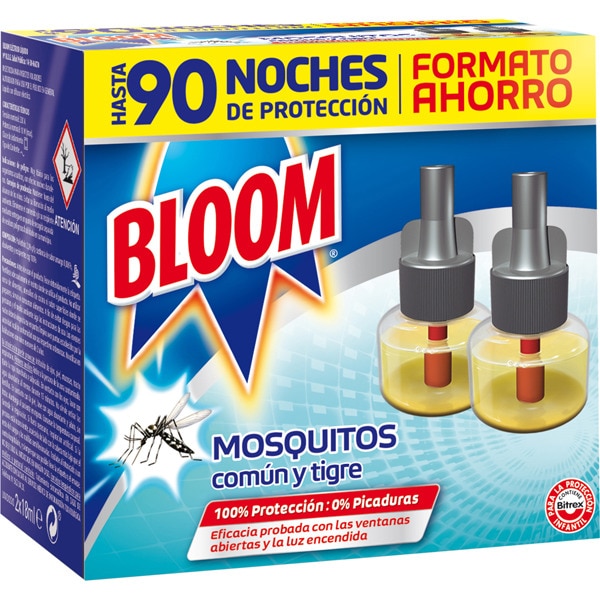 INSECTICIDA BLOOM MOSQUITOS Y MOSQUITO TIGRE CONTINUO ANTIMOSQUITO RECAMBIO