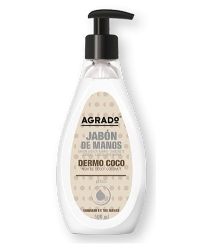 JABON DE MANOS DOSIFICADOR AGRADO DERMO COCO 500ML