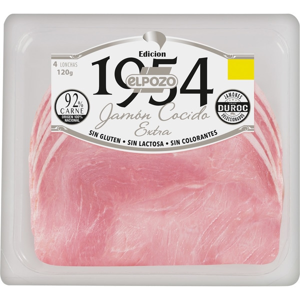 JAMON COCIDO EXTRA 1954 EL POZO 120GRS