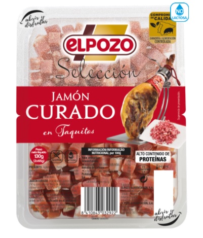 JAMON CURADO A TACOS EL POZO PK-2 65GRS