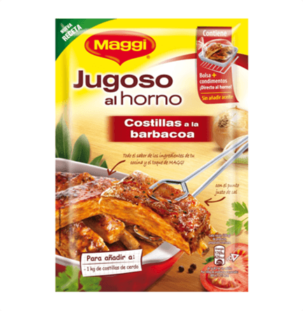 JUGOSO HORNO DE COSTILLAS A LA BARBACOA 30 GR