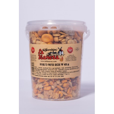 LA IBAÑESA CUBO REVUELTO FRUTOS SECOS 400 GR