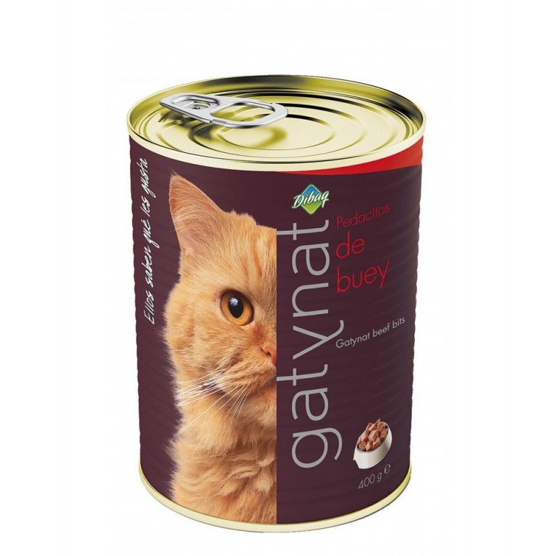 LATA HUMEDA GATYNAT BUEY 400GRS