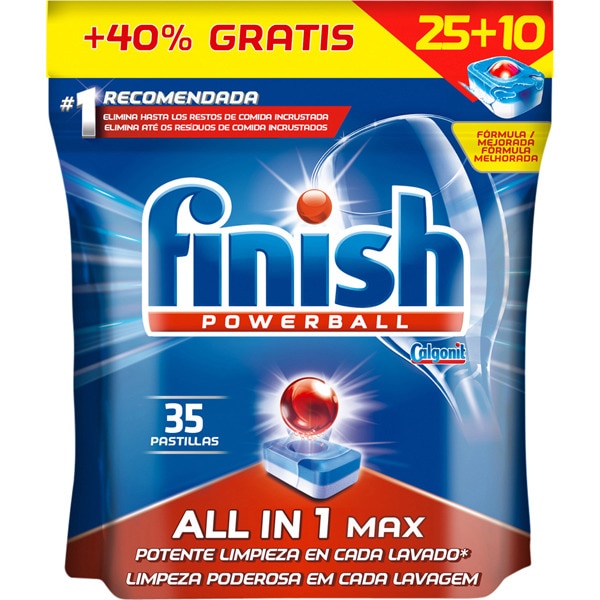 LAVAVAJILLAS FINISH TODO EN 1 MAX 50 UNI