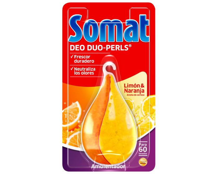 LAVAVAJILLAS SOMAT AMBIENTADOR LIMÓN Y NARANJA 60 LAVADOS