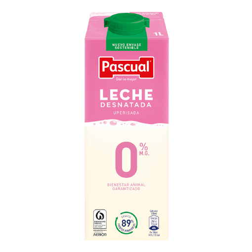 LECHE PASCUAL DESNATADA 1LT