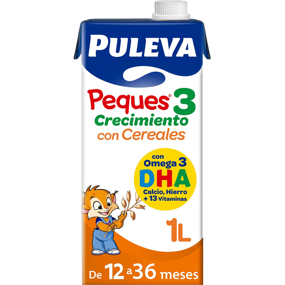 LECHE PULEVA PEQUES-3 CRECIMIENTO CON CEREALES 1LT