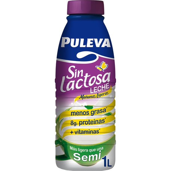 LECHE PULEVA SIN LACTOSA SEMI BTLLA 1 LT
