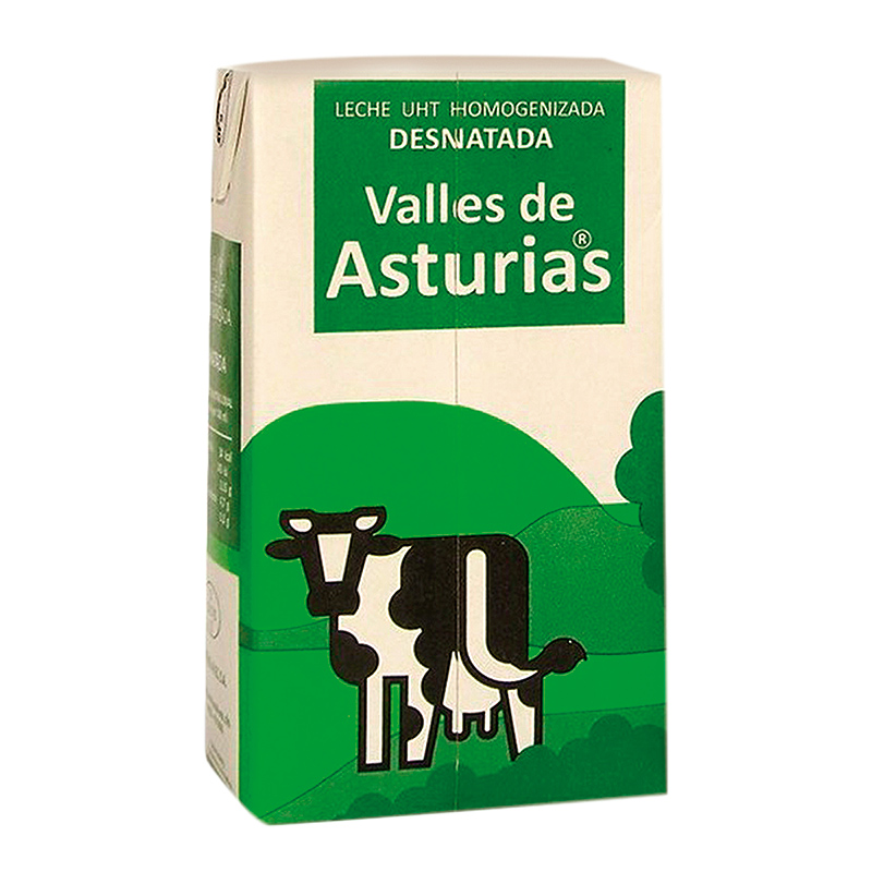 LECHE VALLES DE ASTURIAS DESNATADA 1LT