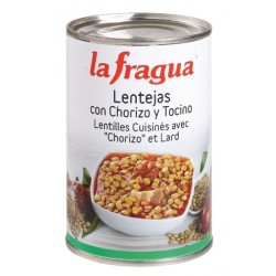 LENTEJAS CON CHORIZO Y PANCETA LA FRAGUA 425 GR